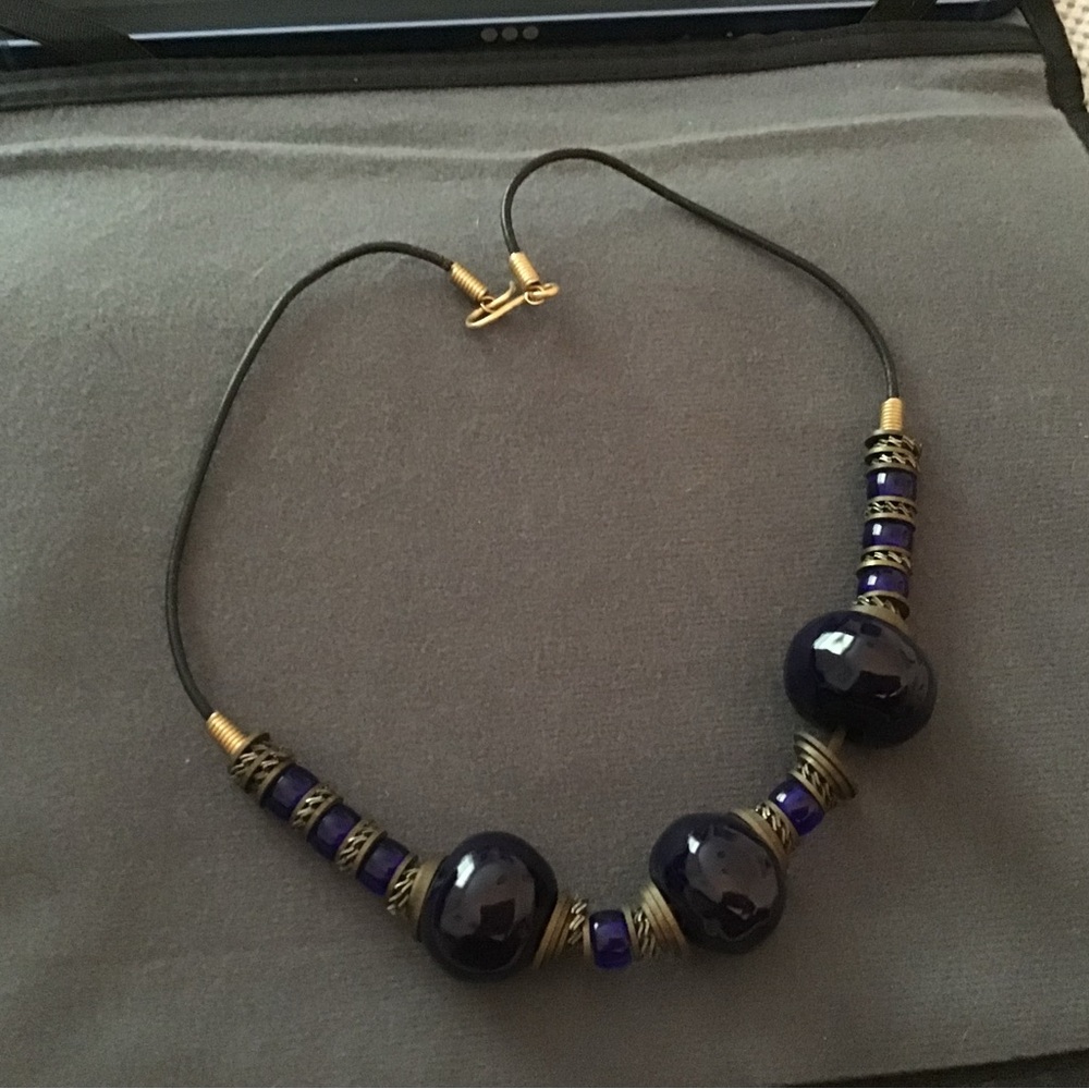 Chunky Blue Vintage Necklace